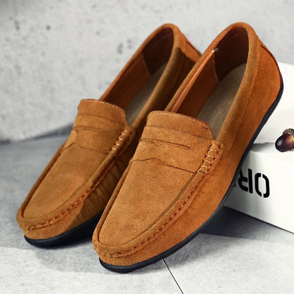 Lucas™ – Loafers i ruskind