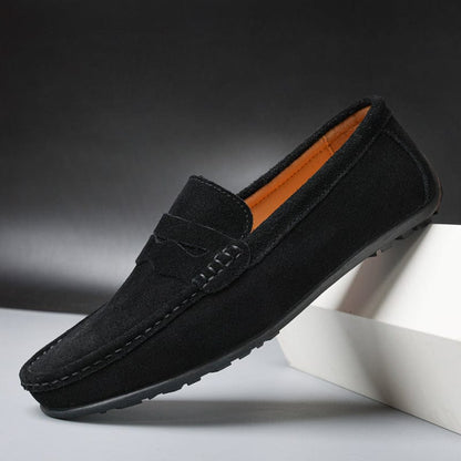 Lucas™ – Loafers i ruskind